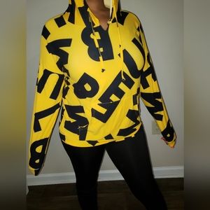 Yellow and Black long sleeve shirt